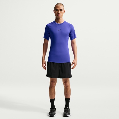 Nike Pro Men's Dri-FIT Tight Short-Sleeve Fitness Top – Persian Violet/Black