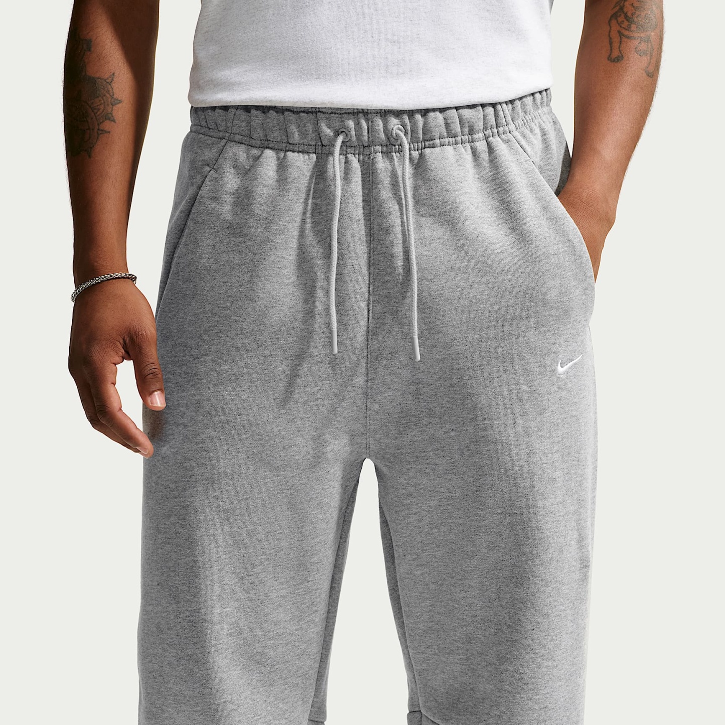 Nike Solo Fleece Men's Joggers – Dark Grey Heather/Sail