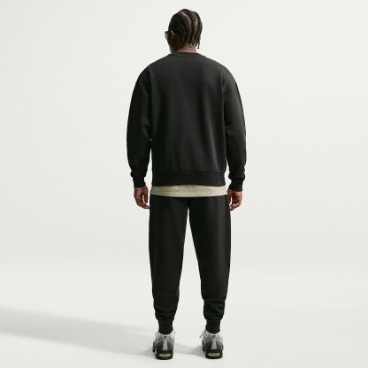 Nike Solo Fleece Men's Crew-Neck Sweatshirt – Total Black/Sail