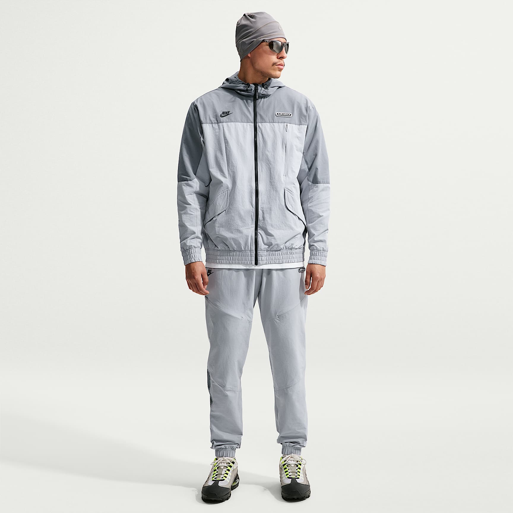 Nike Air Max Men's Woven Jacket – Wolf Grey/Cool Grey/Black