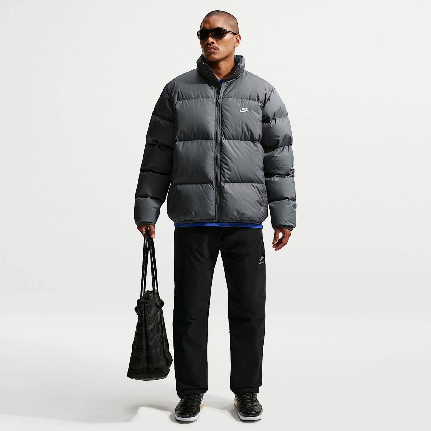 Nike Sportswear Club Men's Therma-FIT Down Puffer Jacket – Iron Grey/White
