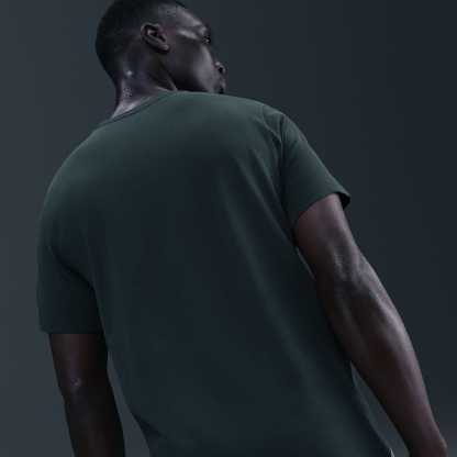 Nike Dri-FIT Men's Fitness T-Shirt – Seaweed/White