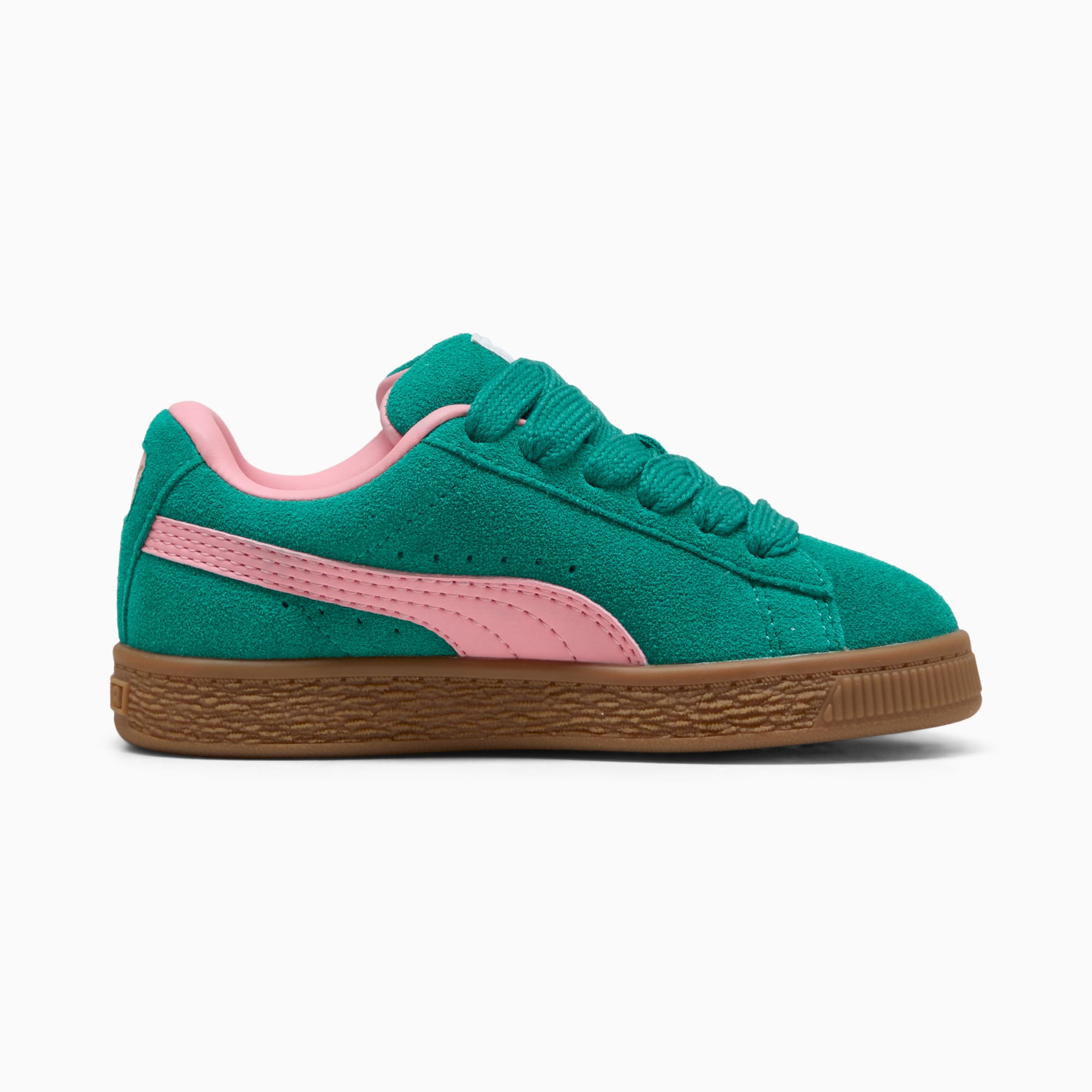 Suede XL Kids' Sneakers – Wild Green-Pinkscape