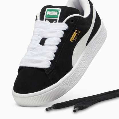 Suede XL Youth Sneakers – PUMA Black-PUMA White