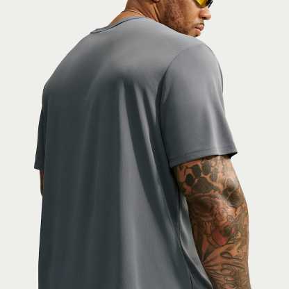 Nike Miler Men's Dri-FIT Short-Sleeve Running Top – Smoke Grey/Iron Grey