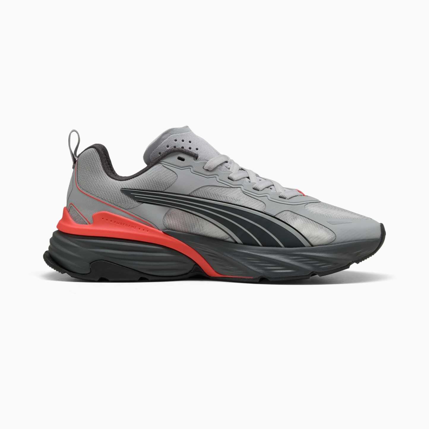 PUMA Fade Sneakers Unisex – Gray Echo-Shadow Gray-Red Glamour