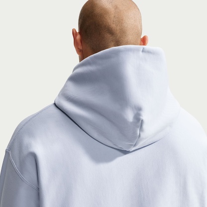 Nike Solo Swoosh Men's Pullover Hoodie – Football Grey/White