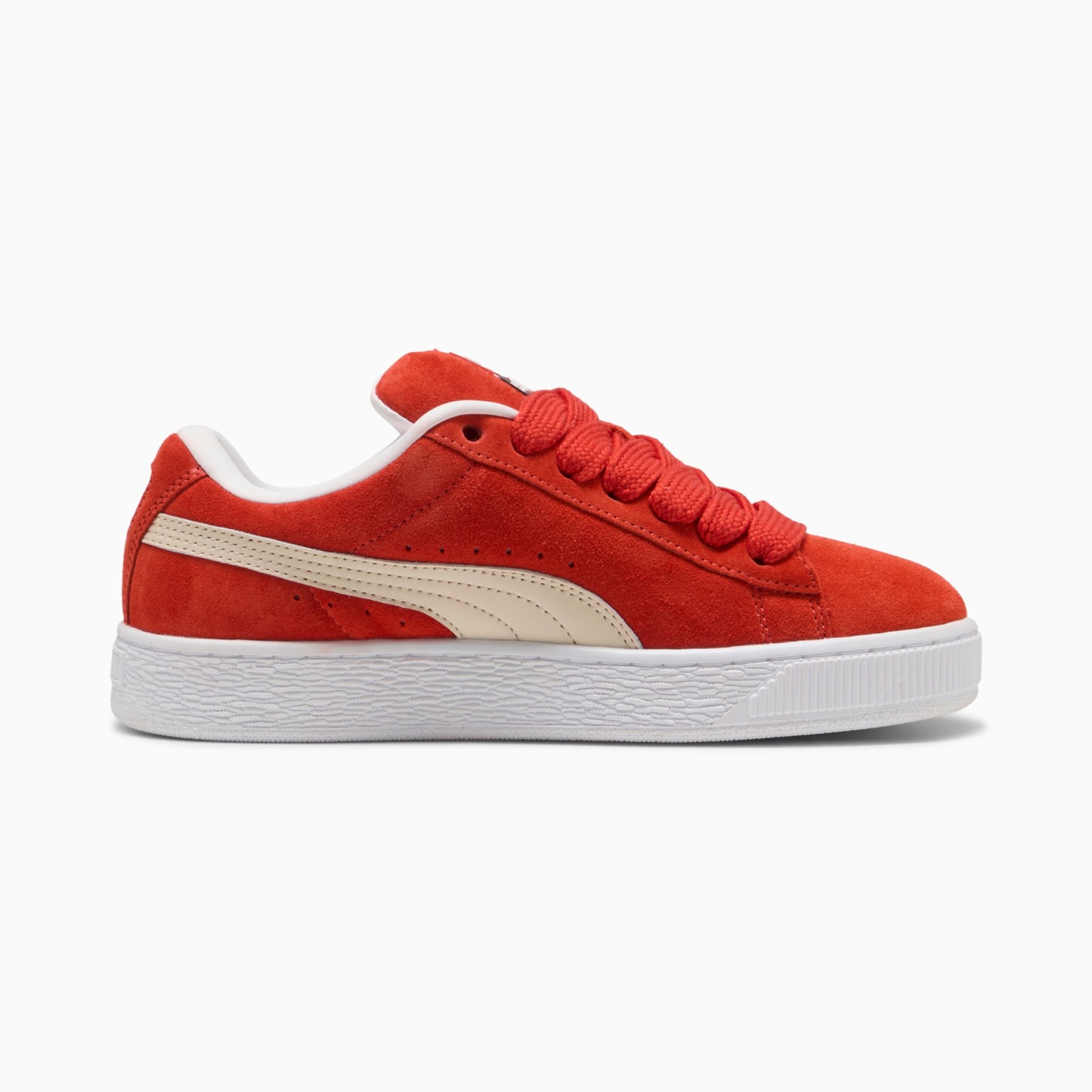 Suede XL Sneakers Unisex – Red Fire-Alpine Snow-PUMA White