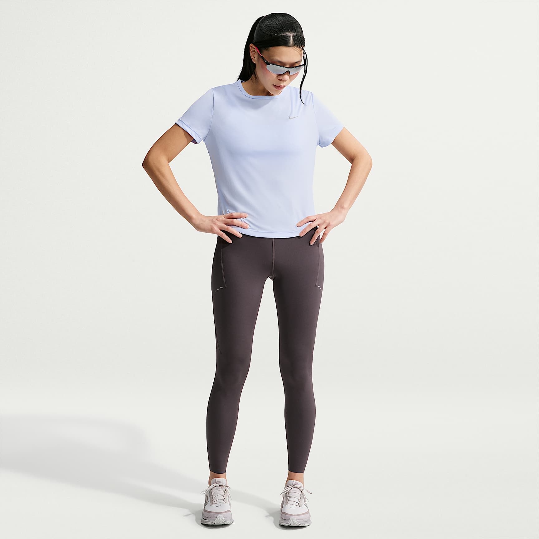 Nike Tempo Women's Dri-FIT Short-Sleeve Running Top – Palest Purple