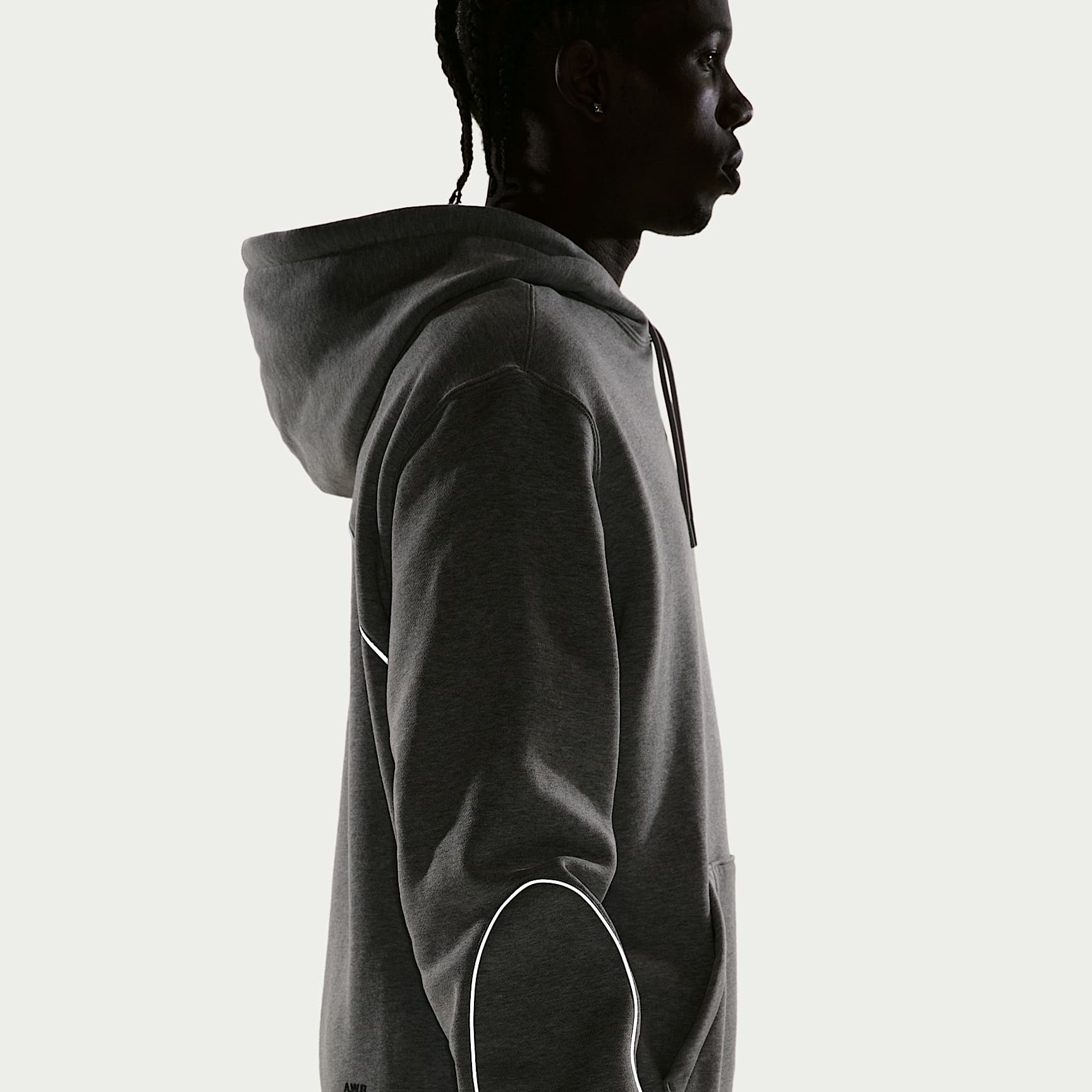 NOCTA Fleece CS Hoodie 2 – Dark Grey Heather/Matte Silver/Black