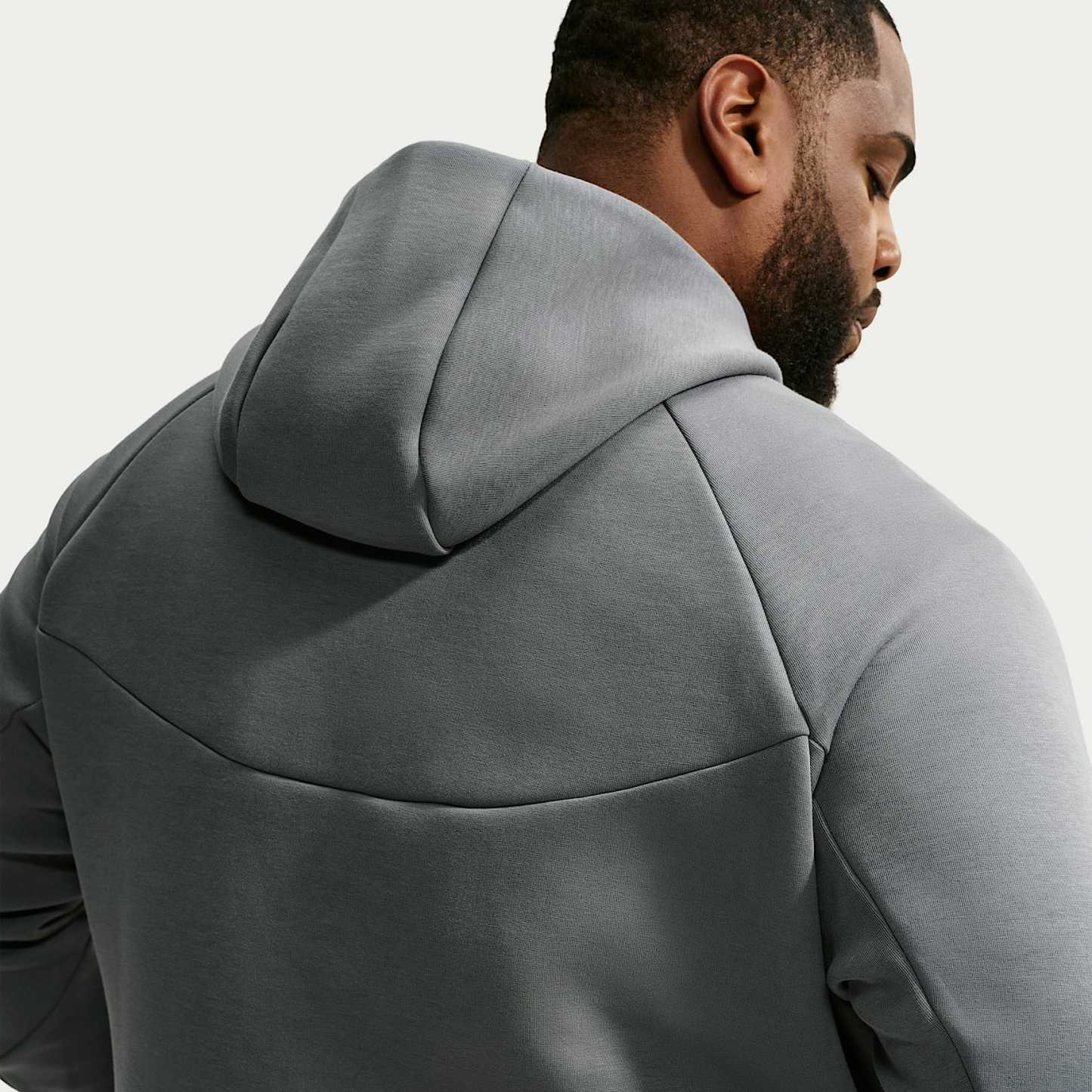 Nike Tech Men's Fleece Windrunner Full-Zip Jacket – Smoke Grey/Football Blue