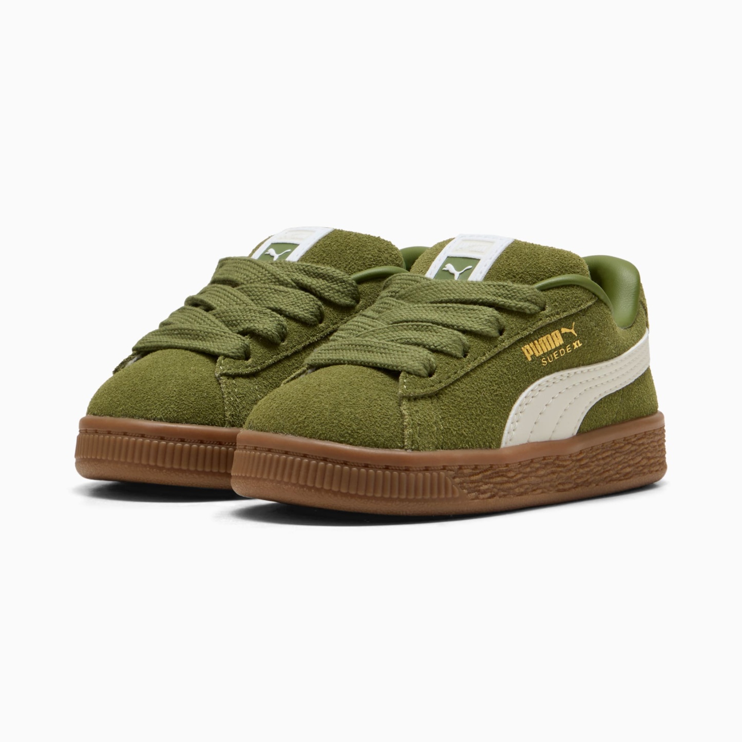 Suede XL Toddlers' Sneakers – Olive Green-Vapor Gray