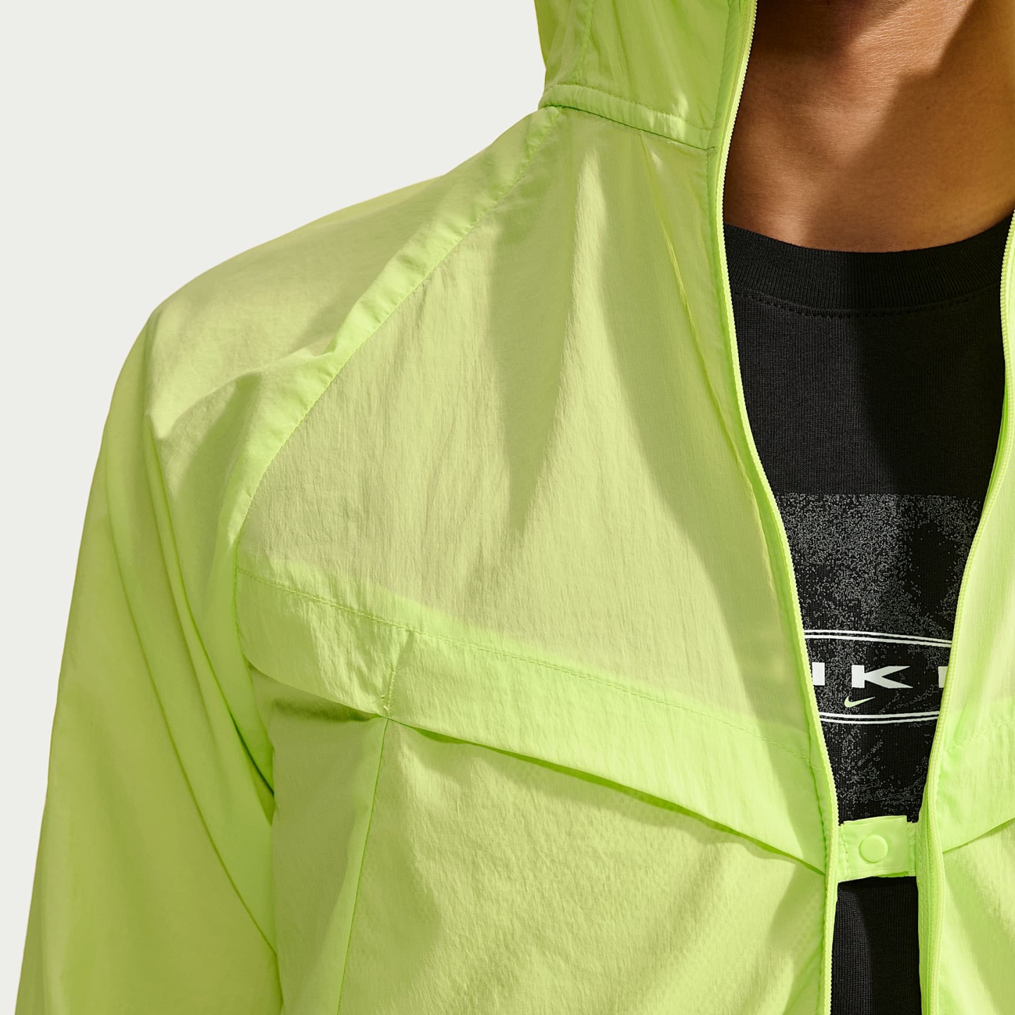 Nike Stride Men's Repel UV Running Jacket – Light Lemon Twist/Light Lemon Twist