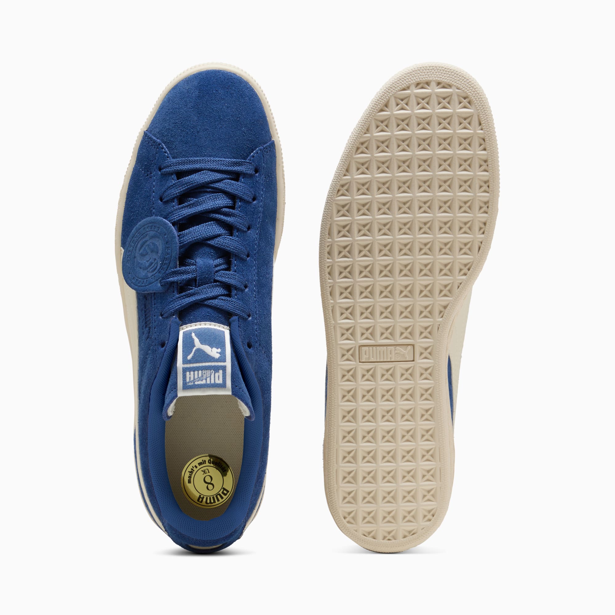 Suede Charles F. Stead VI Sneakers Unisex – Royal Sapphire-Alpine Snow