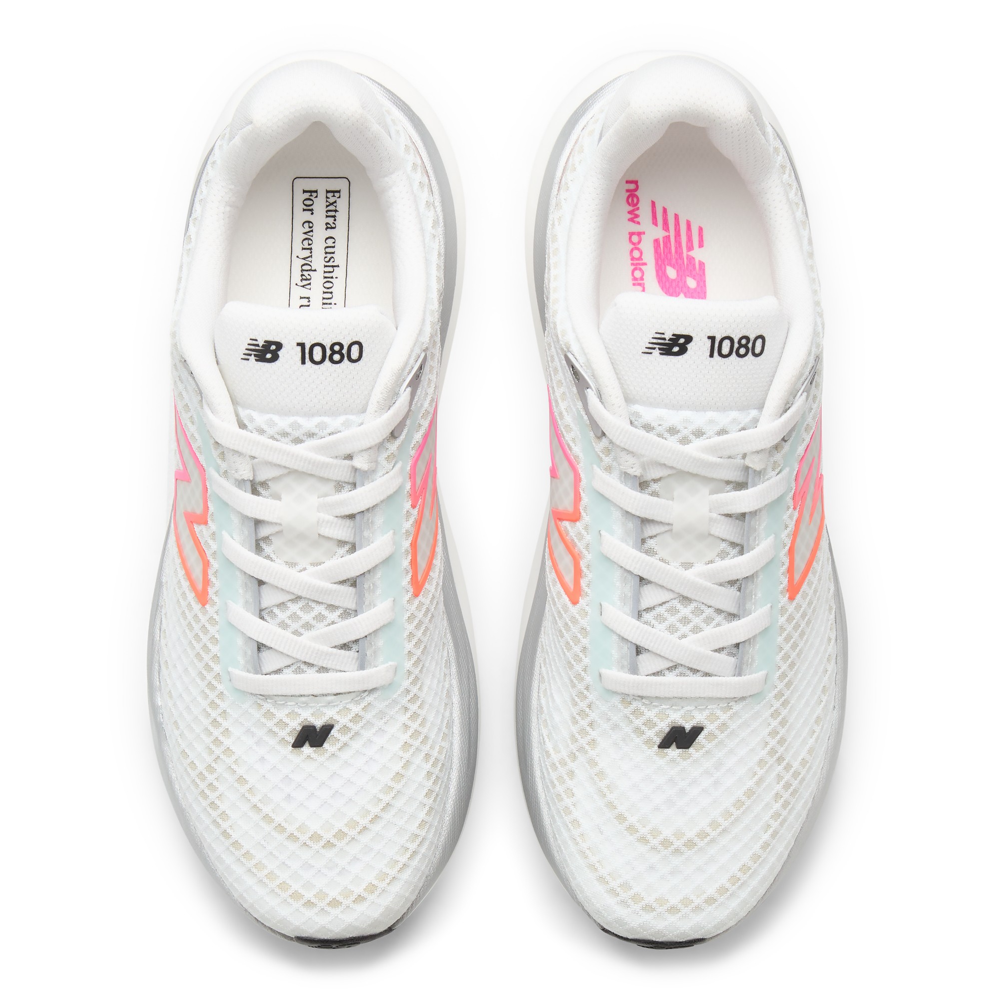 1080v15 Breathe – WHITE with PINK HEAT and TANGERINE HEAT