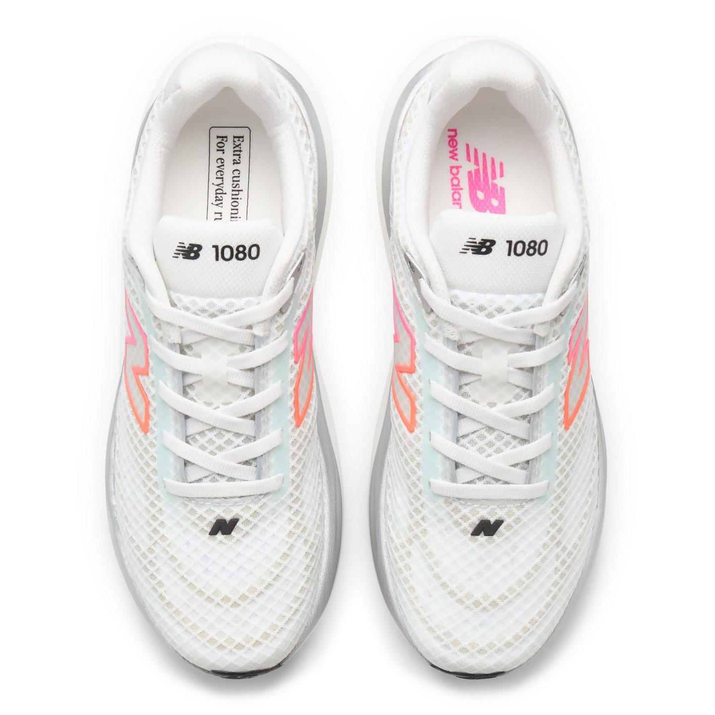 1080v15 Breathe – WHITE with PINK HEAT and TANGERINE HEAT