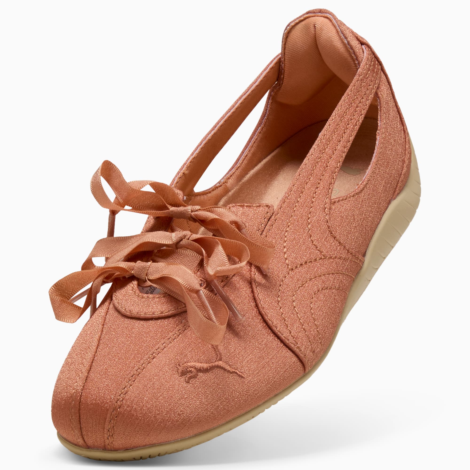 Speedcat Nova Satin Ballet Sneakers Women – Cinnabar-Toasted Almond