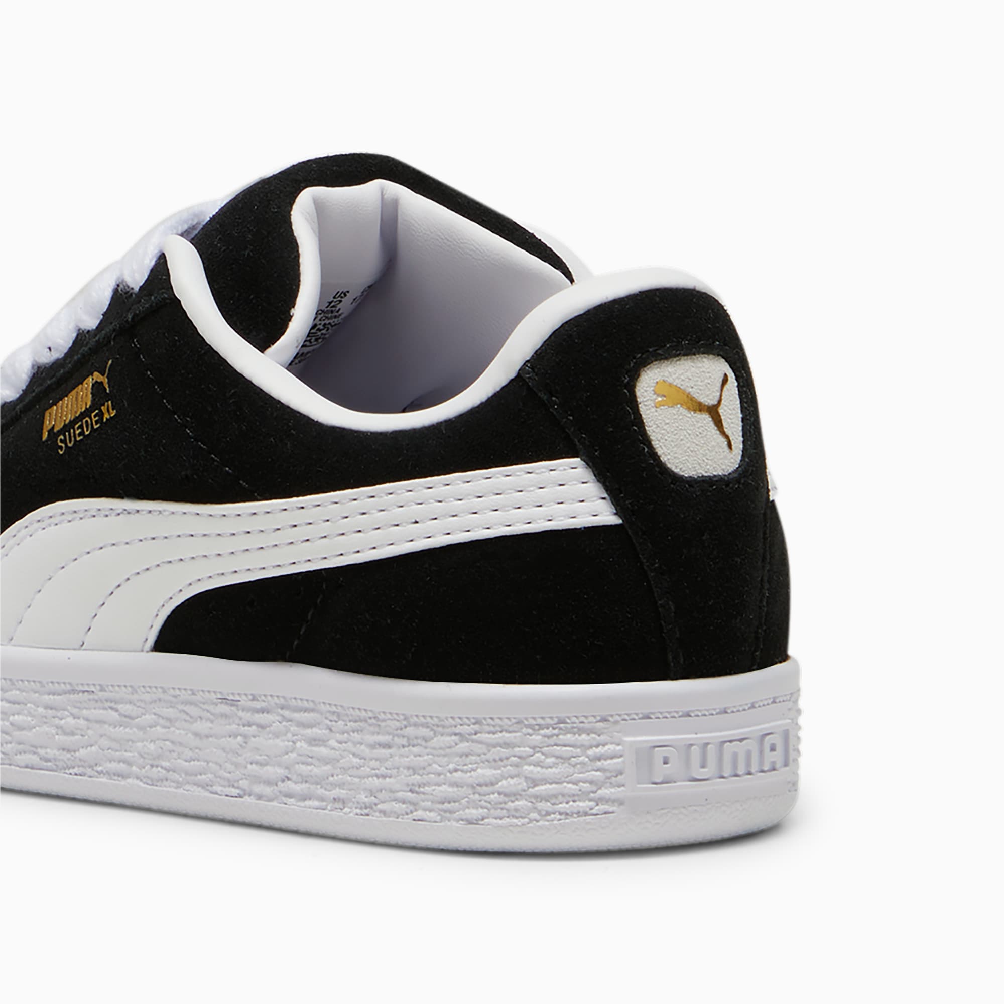 Suede XL Kids' Sneakers – PUMA Black-PUMA White
