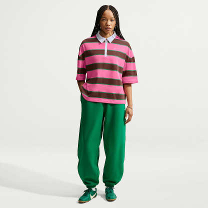 Nike Sportswear Women's Polo – Pinksicle/Pine Green/Cacao Wow