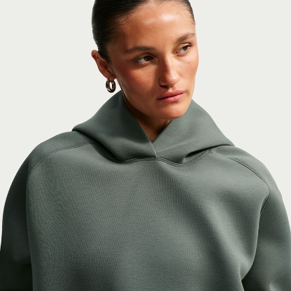 Nike Article Fleece Women's Oversized Hoodie – Camo Green/Camo Green