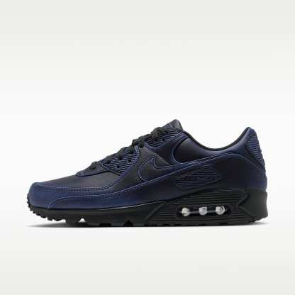 Nike Air Max 90 Premium Men's Shoes – Dark Smoke Grey/University Blue/Dark Smoke Grey