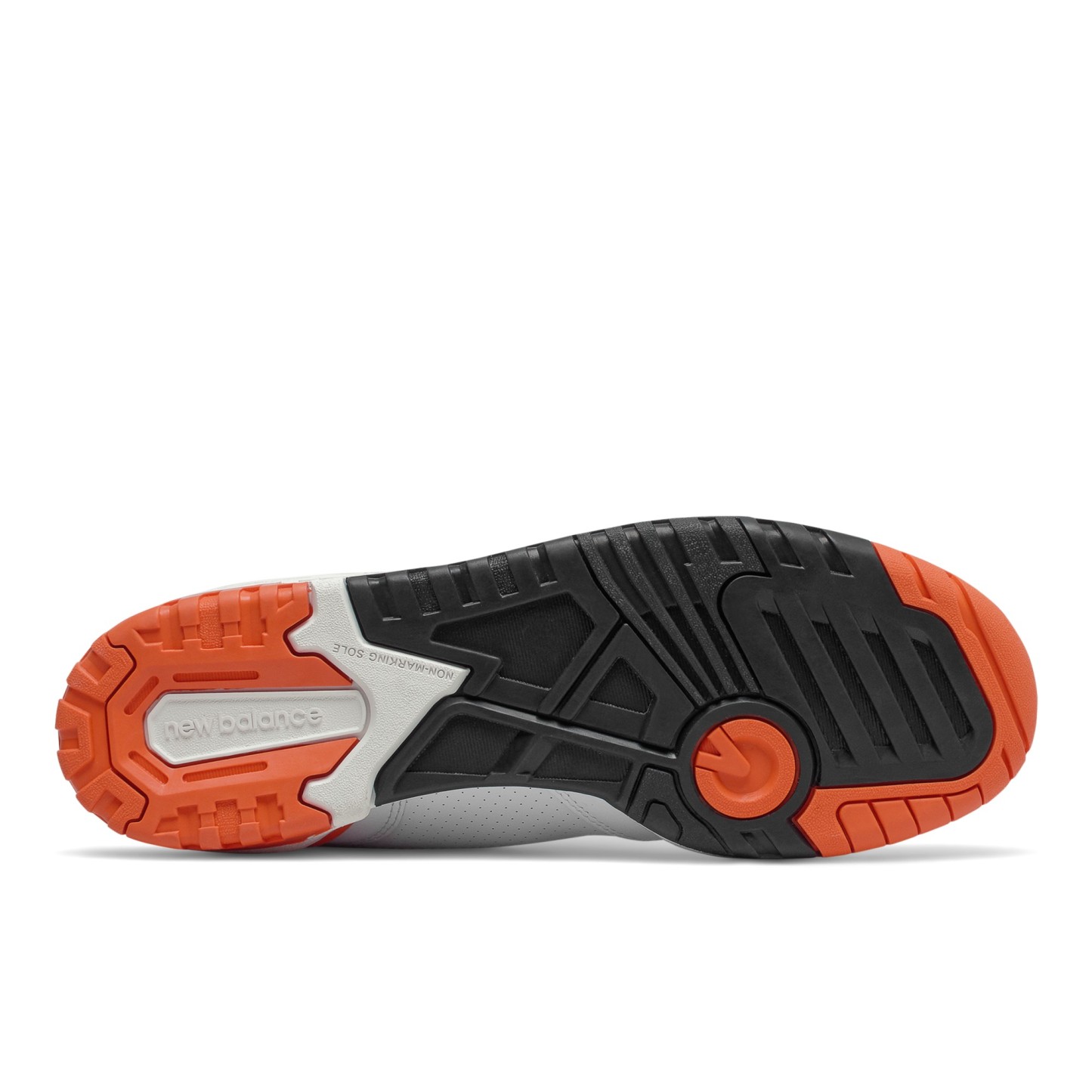 BB550 – White with Varsity Orange