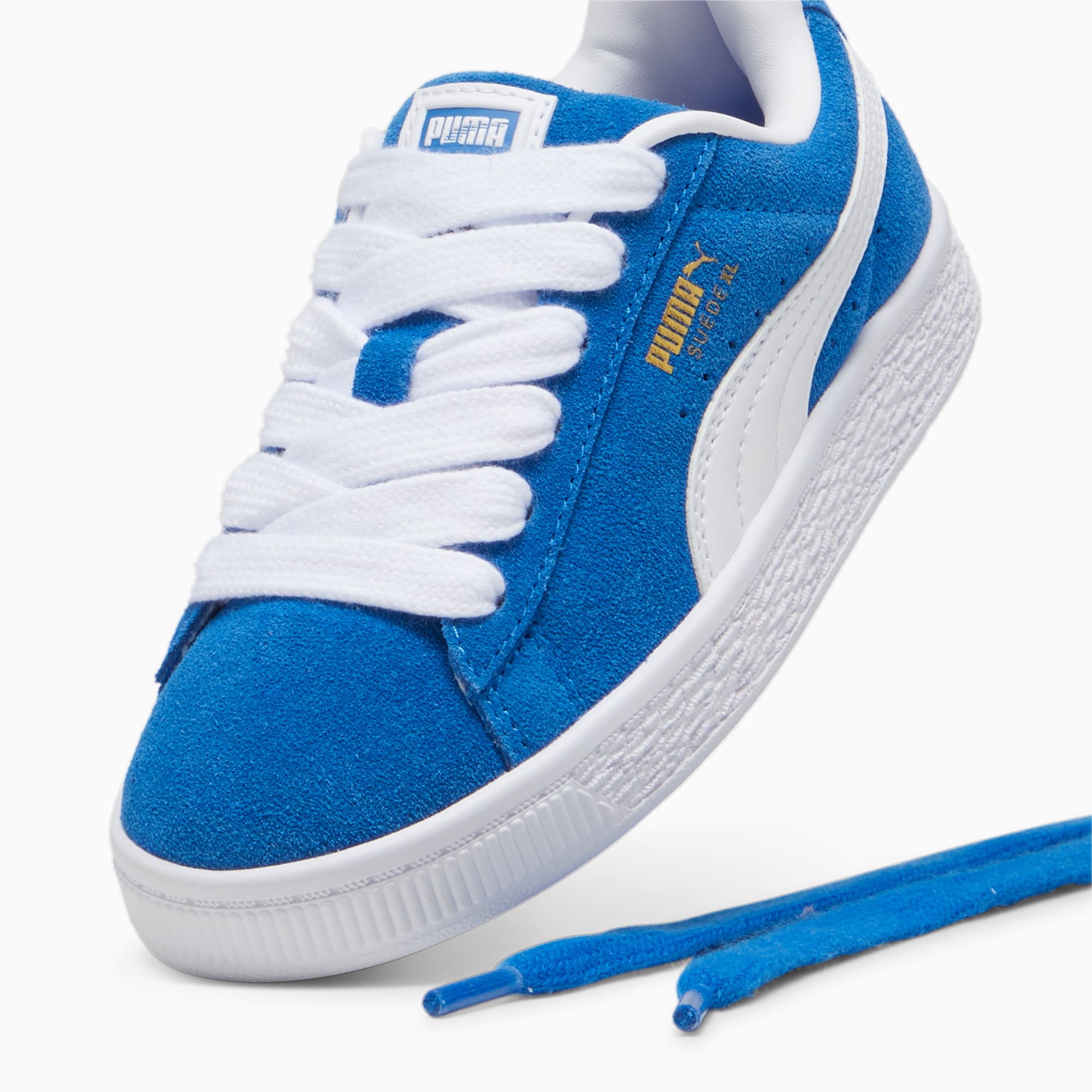 Suede XL Kids' Sneakers – PUMA Team Royal-PUMA White