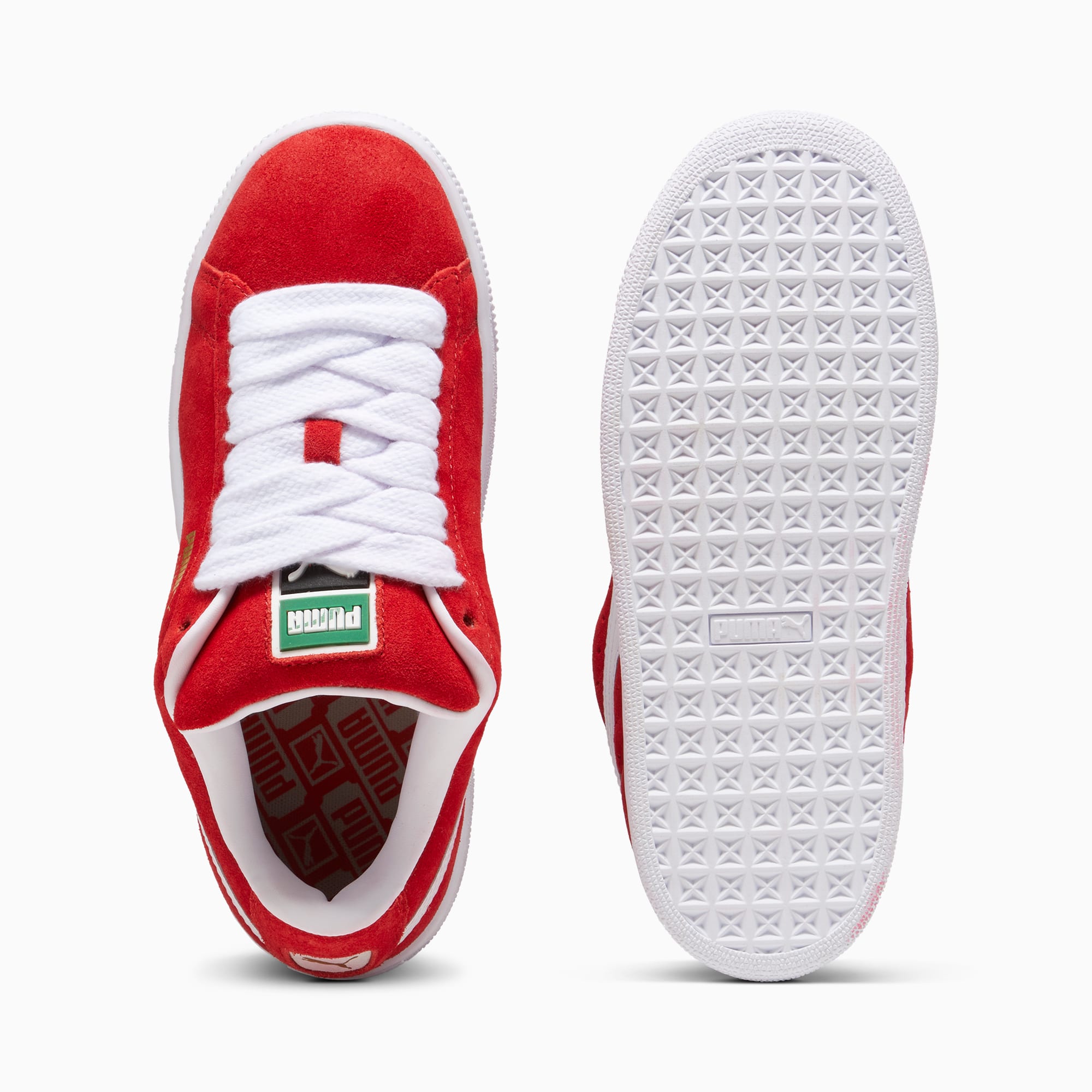 Suede XL Youth Sneakers – For All Time Red-PUMA White