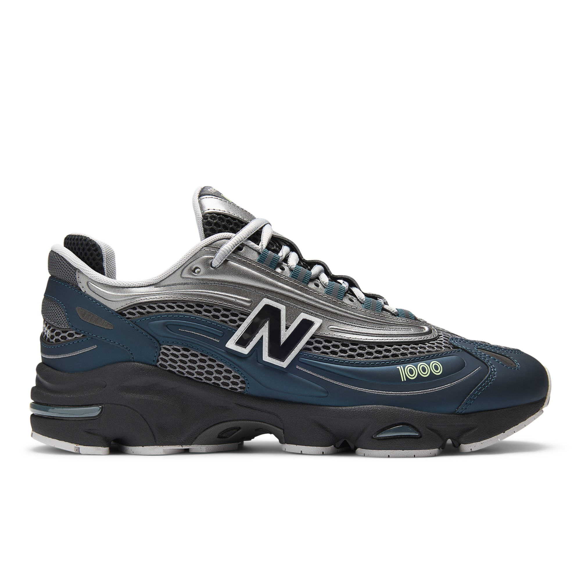 1000 – Deep Ocean with Dark Silver Metallic and Mint Flash