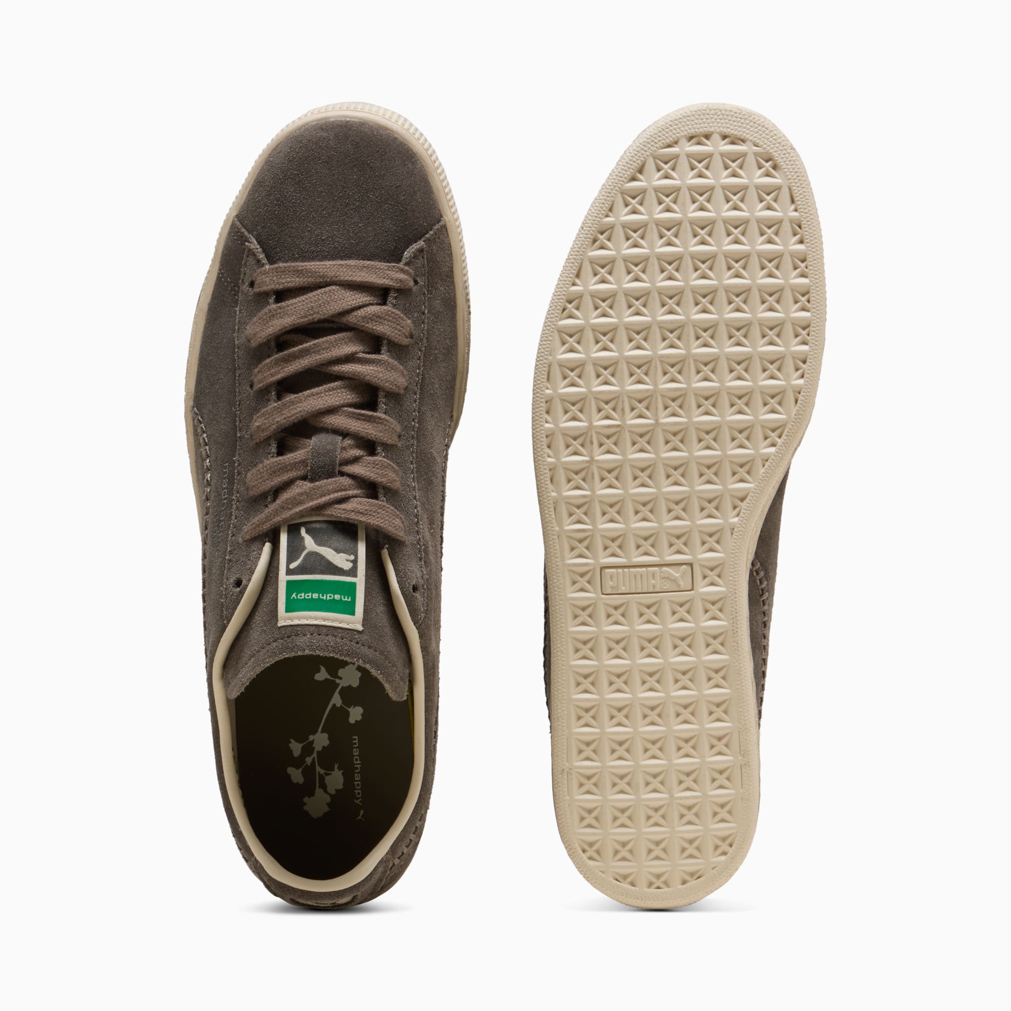 PUMA x MADHAPPY Suede Sneakers Unisex – Matte Bronze-Alpine Snow