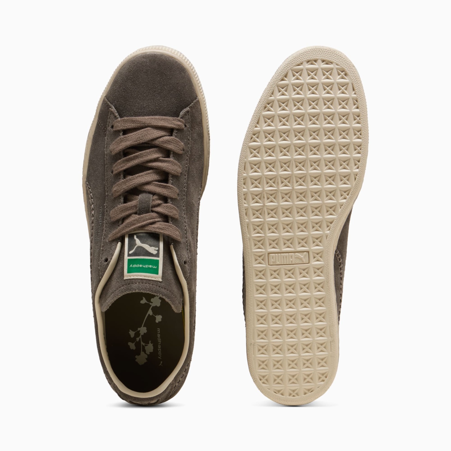 PUMA x MADHAPPY Suede Sneakers Unisex – Matte Bronze-Alpine Snow