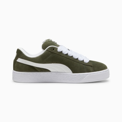 Suede XL Sneakers Unisex – Dark Olive-PUMA White