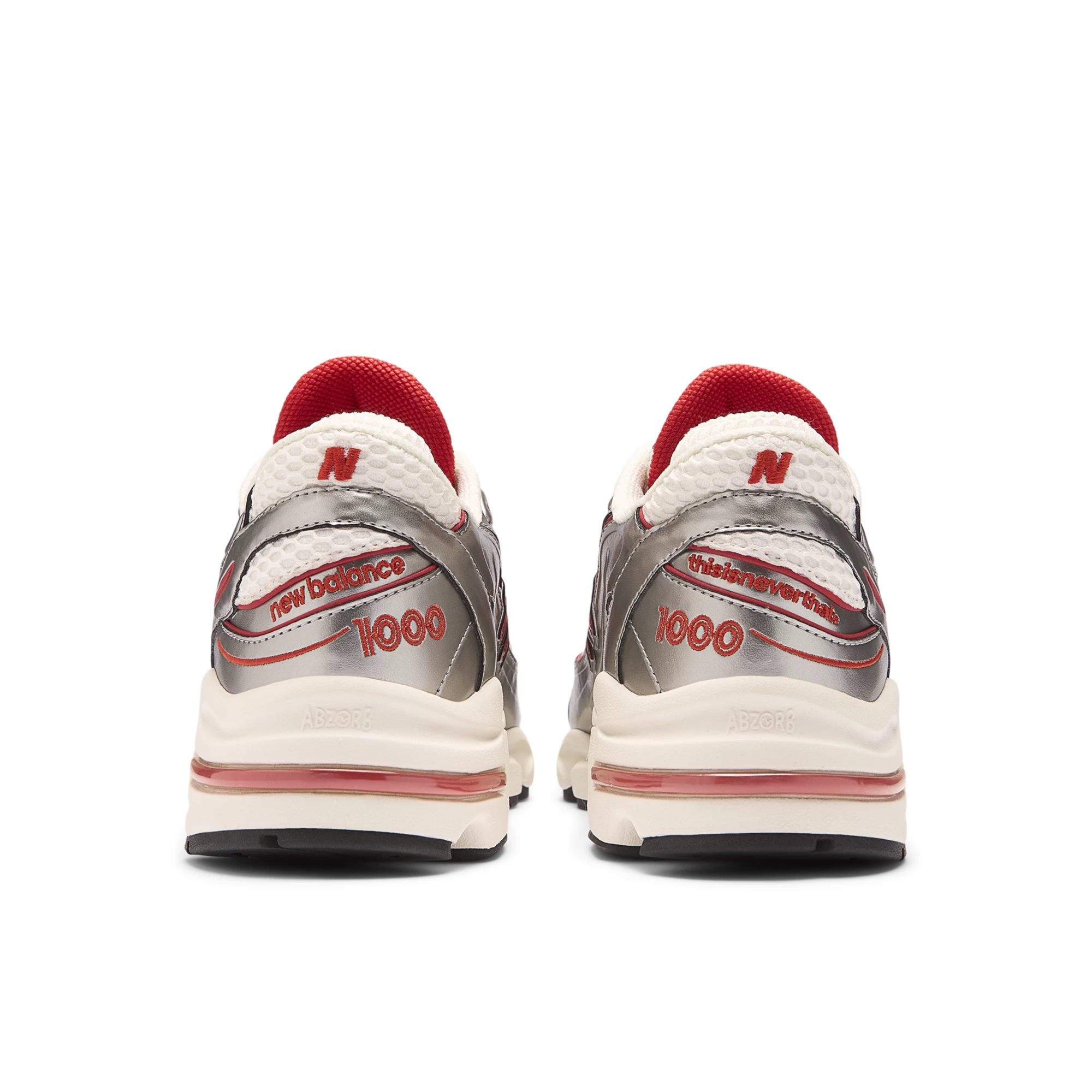 Thisisneverthat x New Balance 1000 – Silver with Valiant Poppy