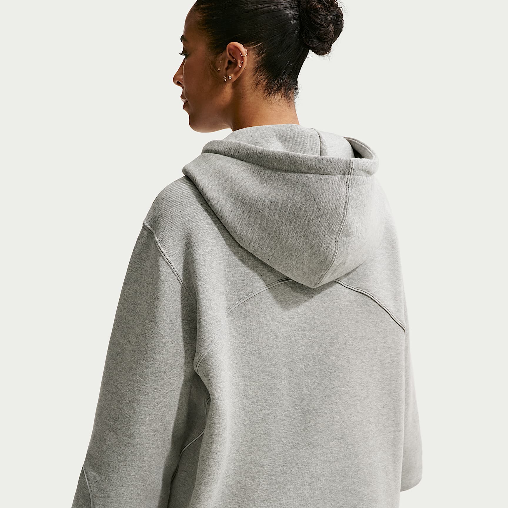 NOCTA Fleece CS Hoodie 2 – Dark Grey Heather/Matte Silver/Black