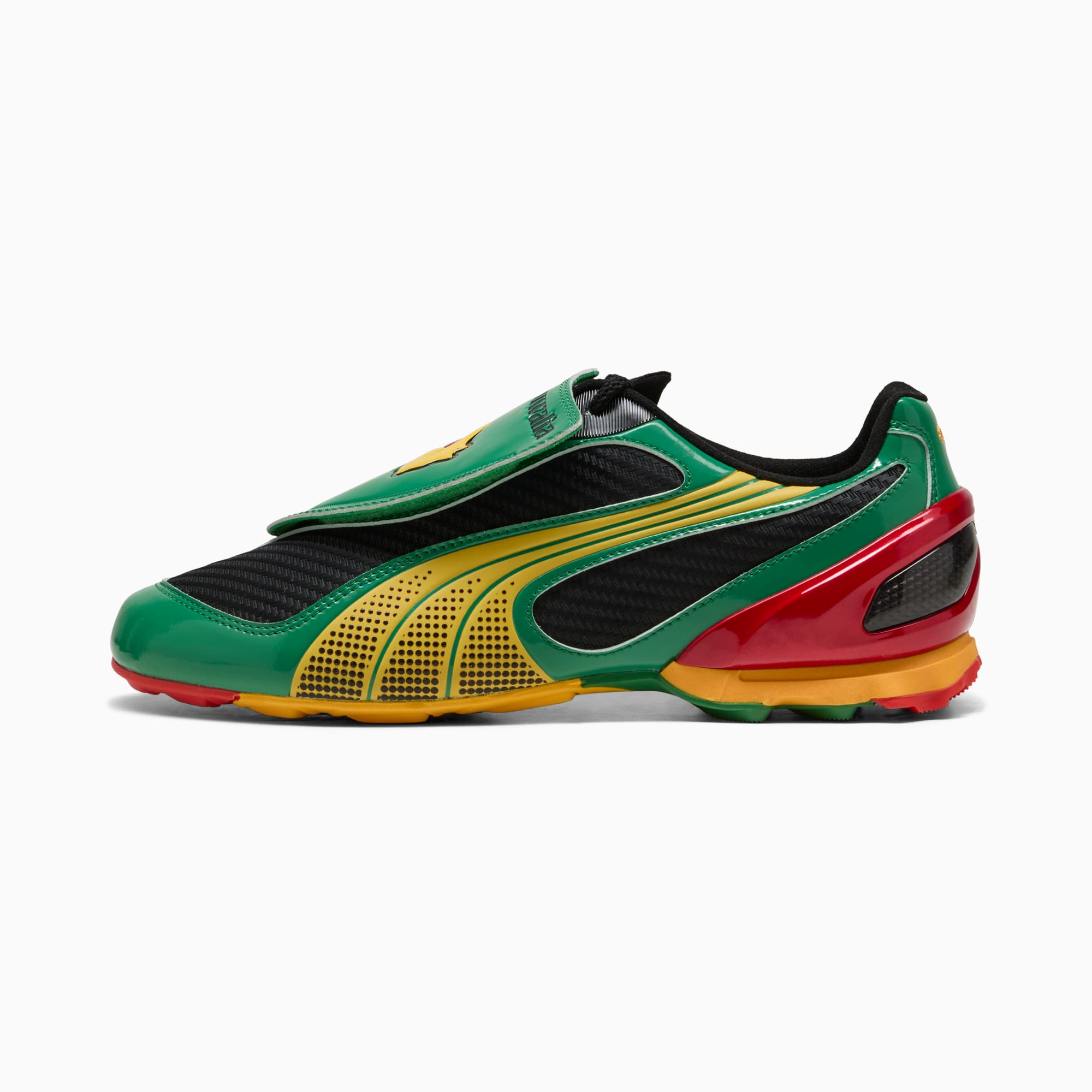 PUMA x AHLUWALIA V-S1 Sneakers Unisex – Archive Green-Yellow Sizzle-PUMA Black-Candy Apple