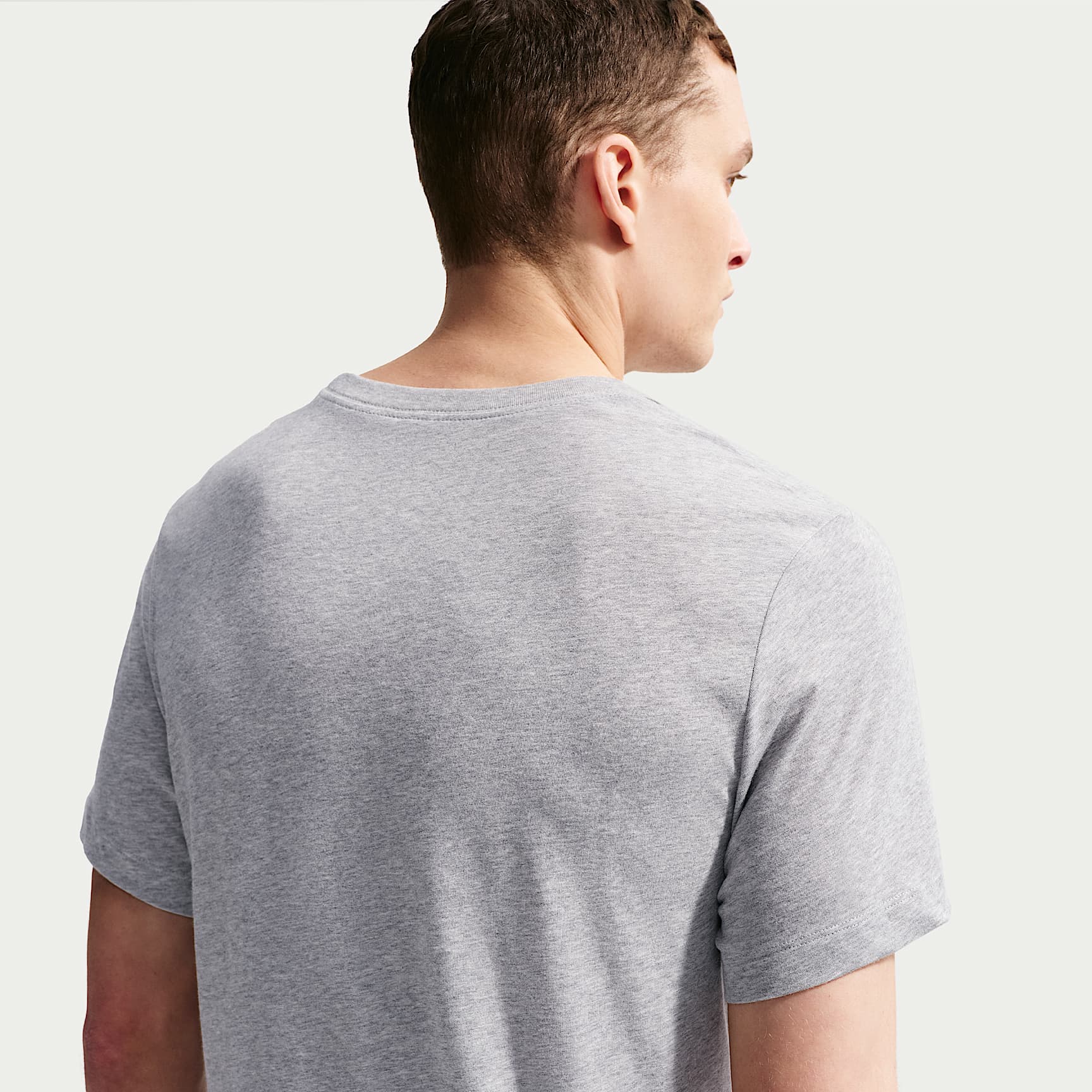 Nike Dri-FIT Men's Fitness T-Shirt – Dark Grey Heather/Black