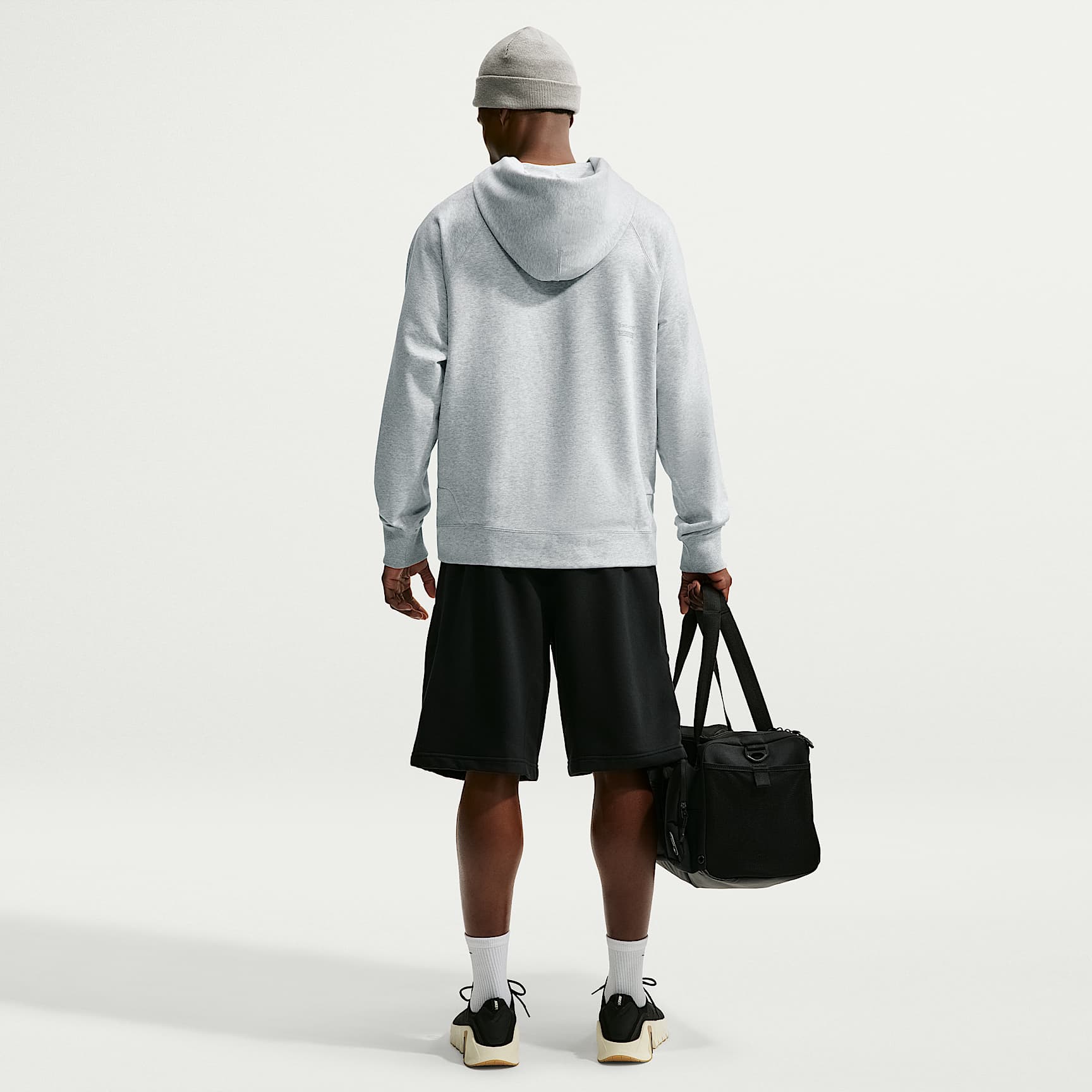 Nike N.A.C. Men's Dri-FIT Oversized Fleece Training Hoodie – Light Smoke Grey/Heather/Light Smoke Grey