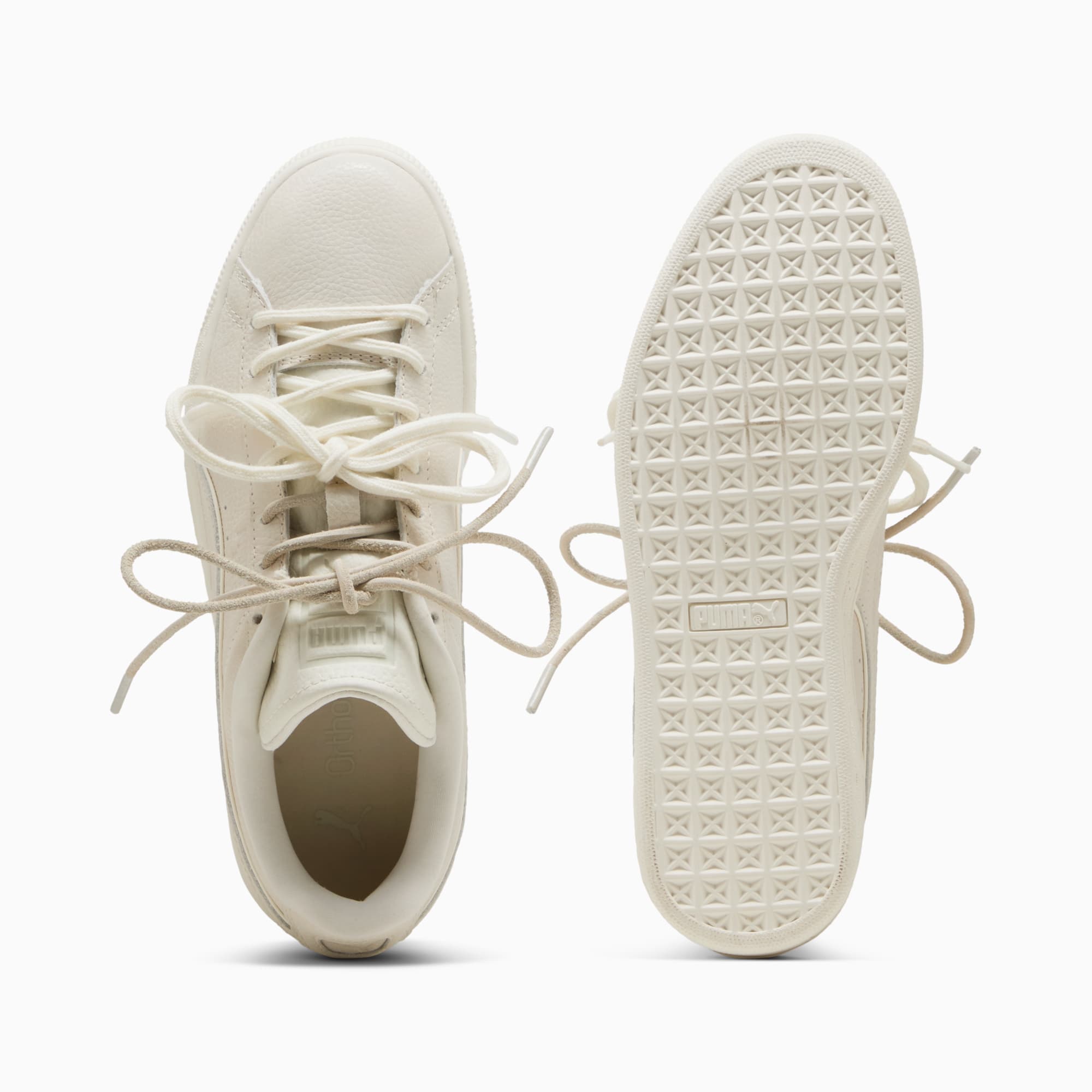 Suede Bloom Dress-Up Sneakers Women – Vapor Gray-Warm White