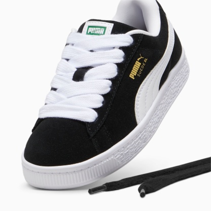 Suede XL Kids' Sneakers – PUMA Black-PUMA White