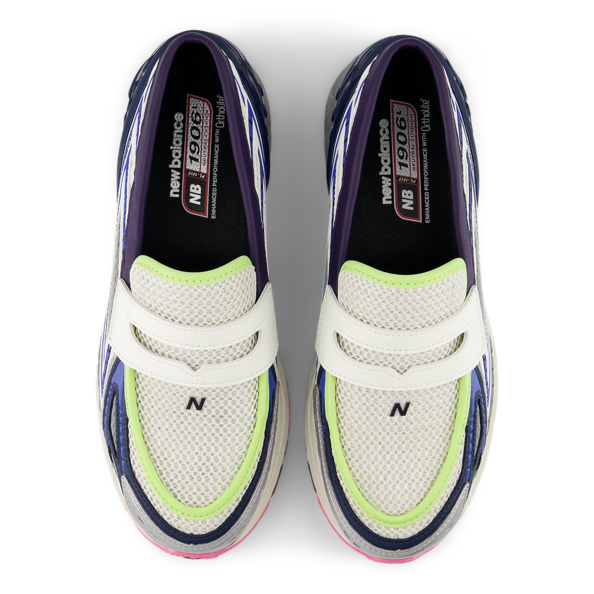 1906L – SILVER METALLIC with NB NAVY and PINK HEAT