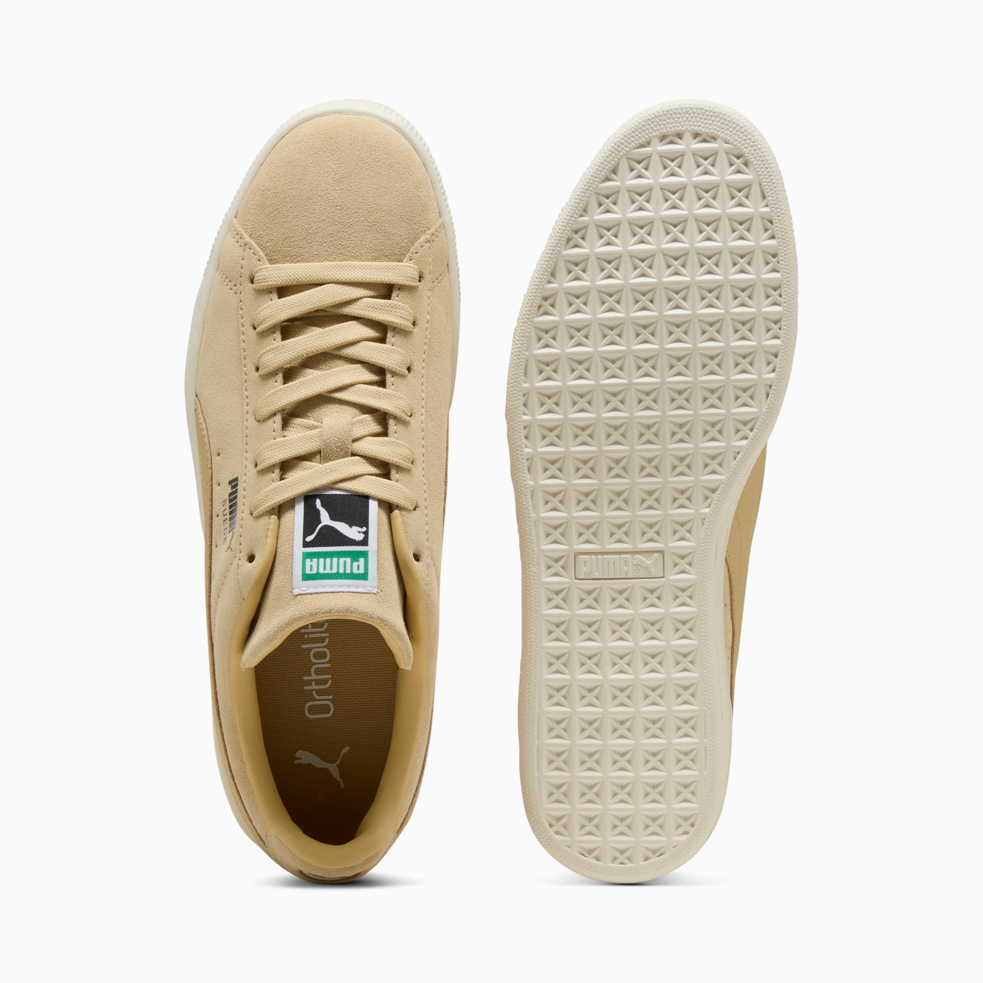 Suede Classic Sneakers Unisex – Pebble Path-Warm White