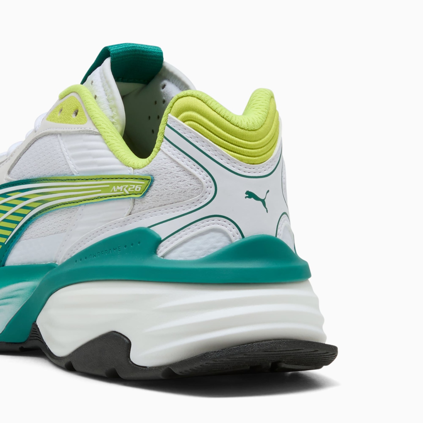 PUMA x ASTON MARTIN ARAMCO F1® TEAM Fade Sneakers Unisex – PUMA White-Lime Shimmer