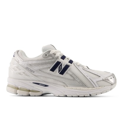 1906R – White with NB Navy and Silver Metallic
