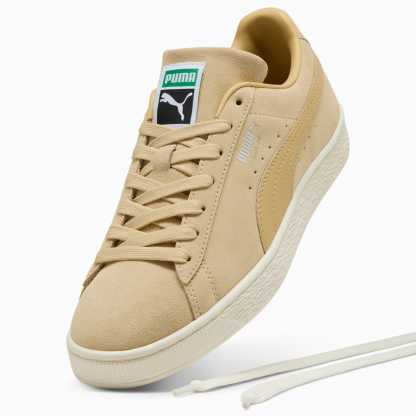 Suede Classic Sneakers Unisex – Pebble Path-Warm White