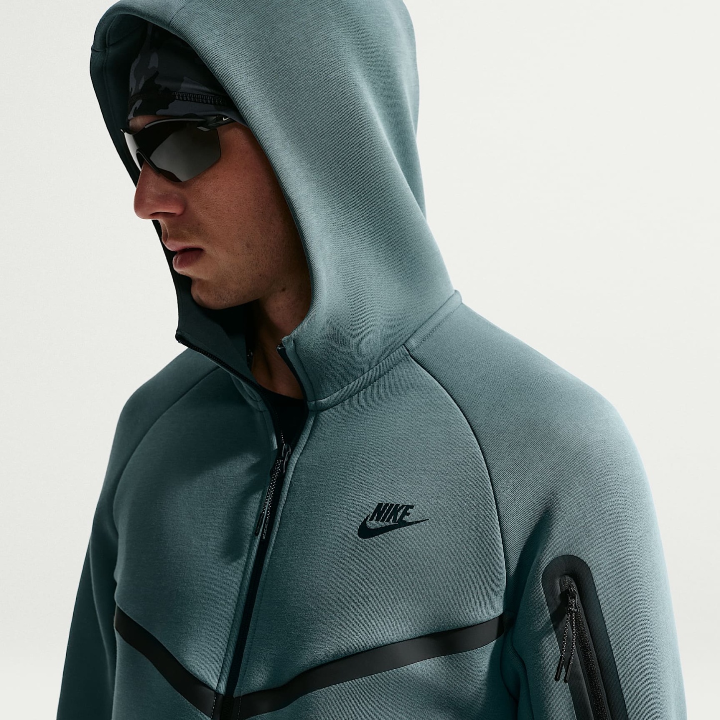 Nike Tech Men's Fleece Windrunner Full-Zip Jacket – Mineral Slate/Black