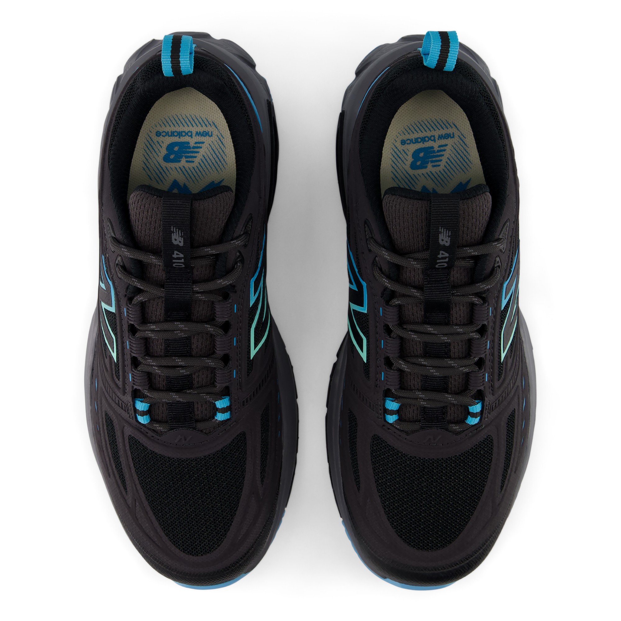 410v9 – BLACK with BLUE GLAZE and BRIGHT MINT