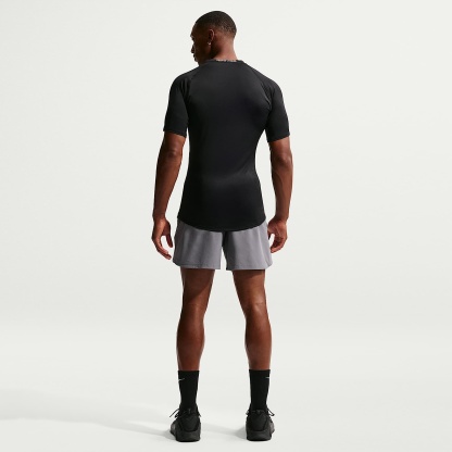 Nike Pro Men's Dri-FIT Tight Short-Sleeve Fitness Top – Black/White