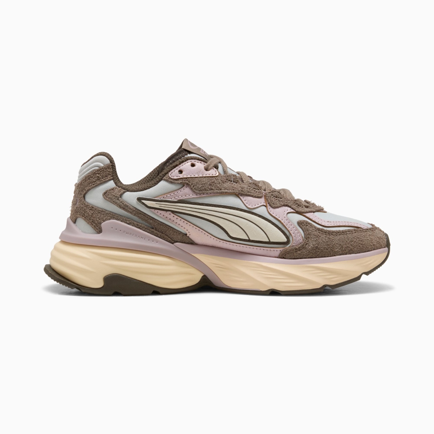 Fade LS Brushed Luxe Sneakers Women – Glacial Gray-Powder Pink