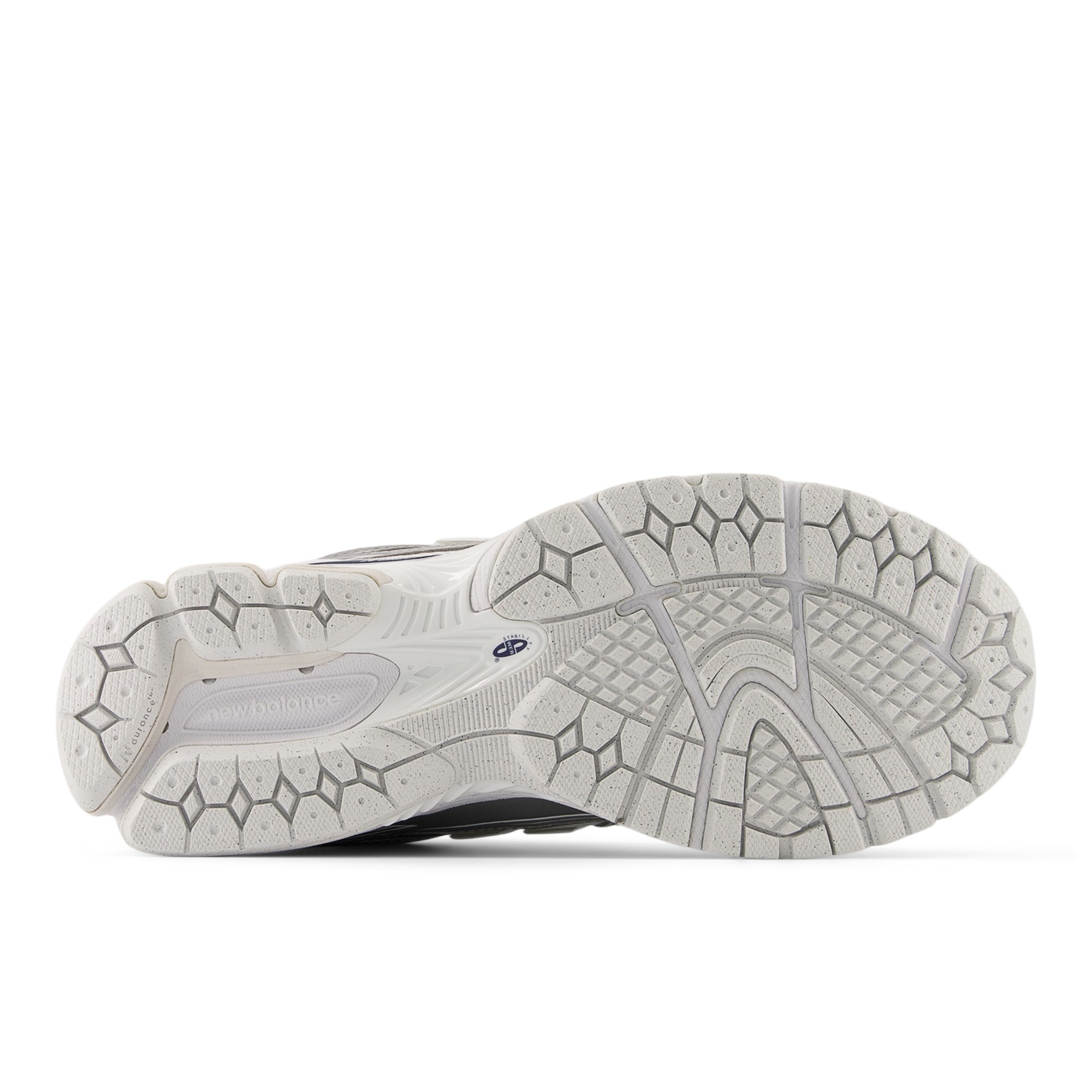 1906R – White with NB Navy and Silver Metallic
