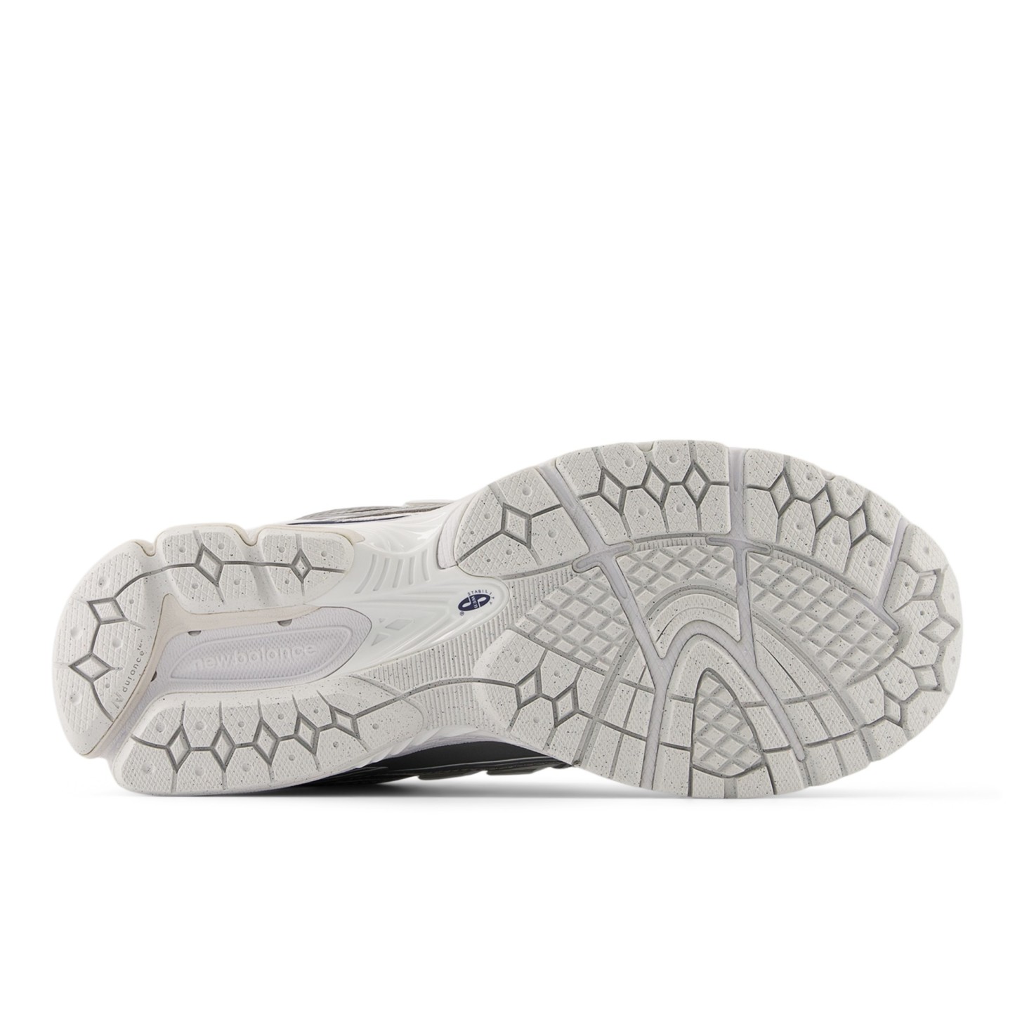 1906R – White with NB Navy and Silver Metallic